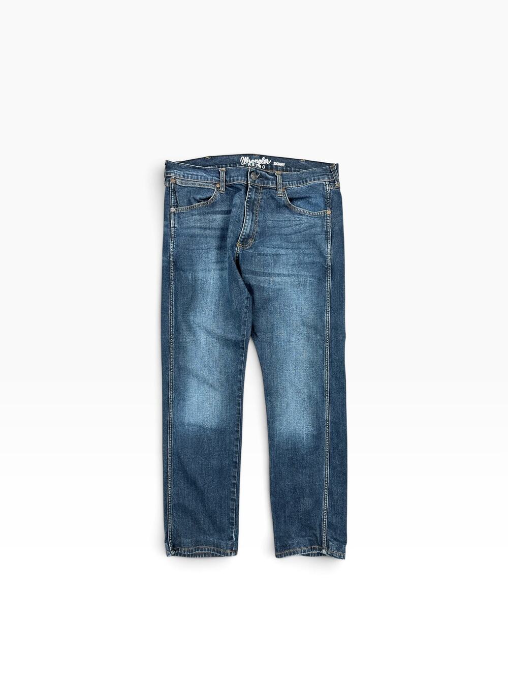 Wrangler RETRO Stretch Skinny Jeans Blue — Size 36